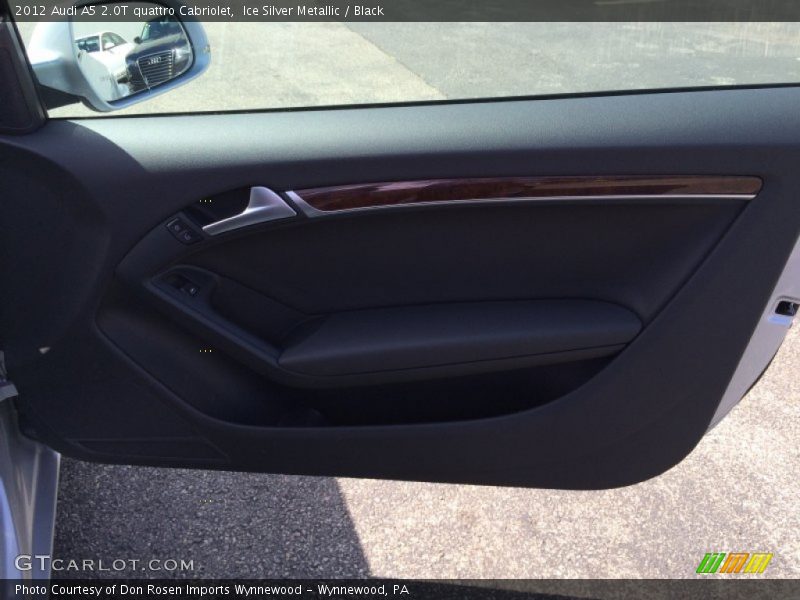 Ice Silver Metallic / Black 2012 Audi A5 2.0T quattro Cabriolet