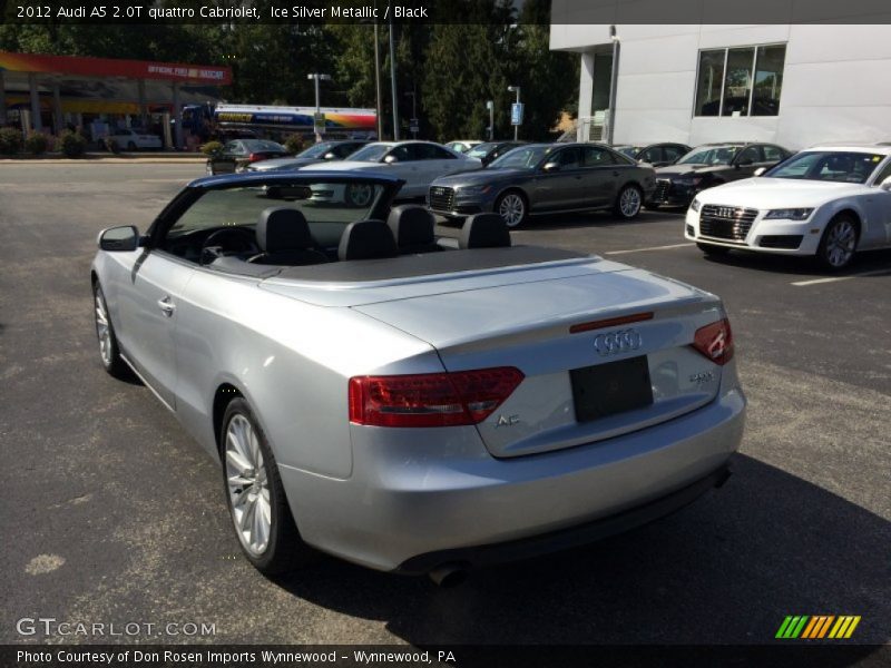Ice Silver Metallic / Black 2012 Audi A5 2.0T quattro Cabriolet