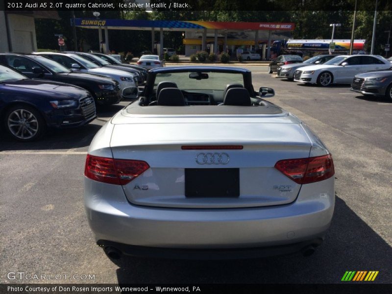 Ice Silver Metallic / Black 2012 Audi A5 2.0T quattro Cabriolet
