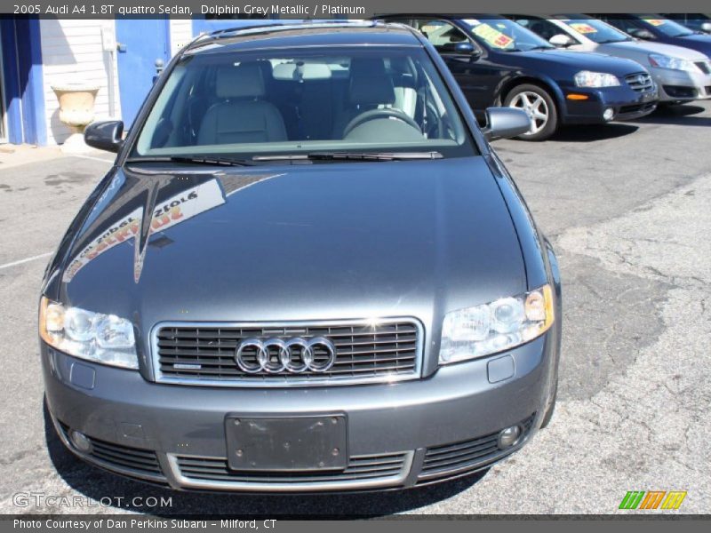 Dolphin Grey Metallic / Platinum 2005 Audi A4 1.8T quattro Sedan