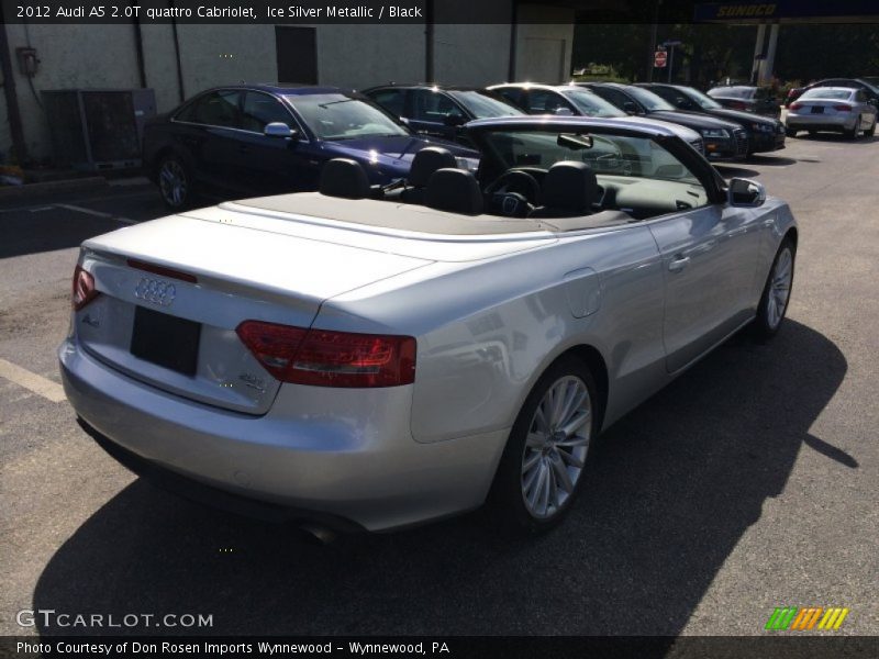 Ice Silver Metallic / Black 2012 Audi A5 2.0T quattro Cabriolet