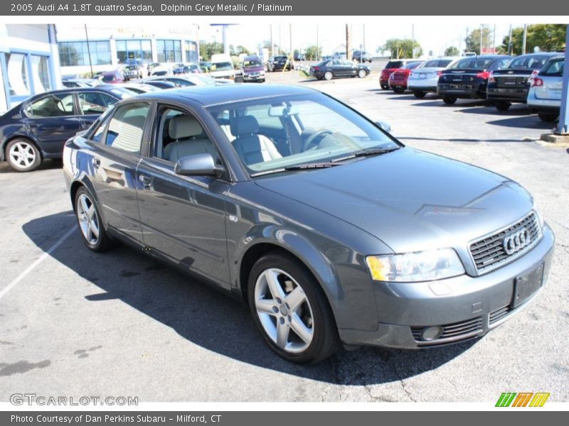 Dolphin Grey Metallic / Platinum 2005 Audi A4 1.8T quattro Sedan