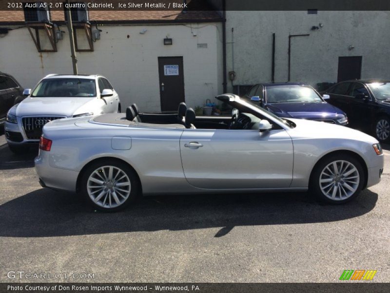 Ice Silver Metallic / Black 2012 Audi A5 2.0T quattro Cabriolet