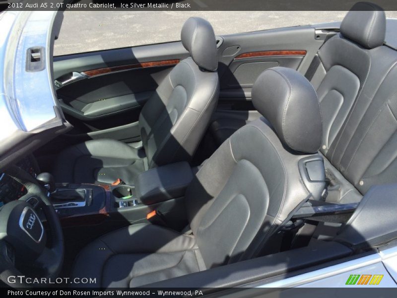 Ice Silver Metallic / Black 2012 Audi A5 2.0T quattro Cabriolet