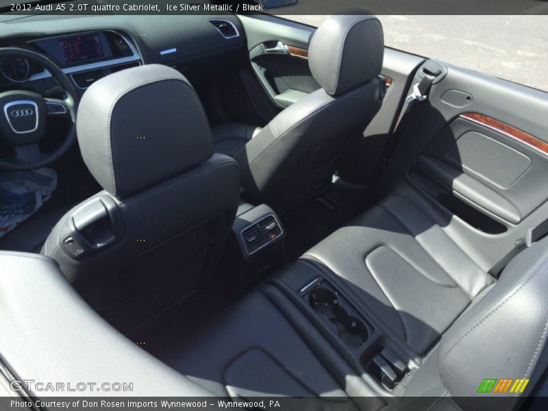 Ice Silver Metallic / Black 2012 Audi A5 2.0T quattro Cabriolet