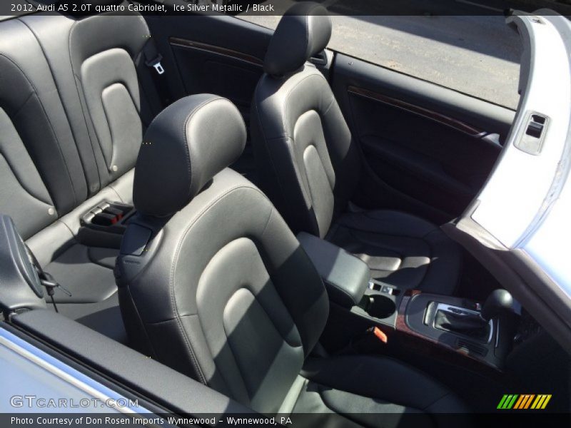 Ice Silver Metallic / Black 2012 Audi A5 2.0T quattro Cabriolet