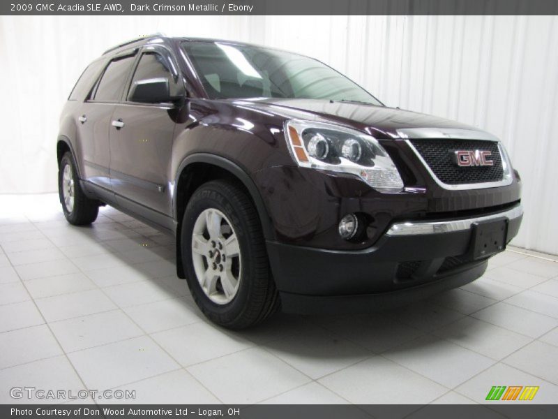 Dark Crimson Metallic / Ebony 2009 GMC Acadia SLE AWD
