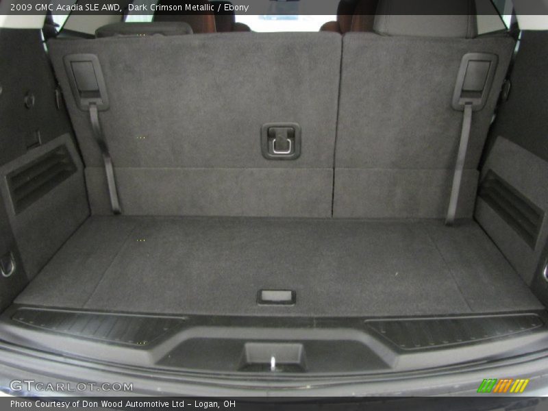 Dark Crimson Metallic / Ebony 2009 GMC Acadia SLE AWD