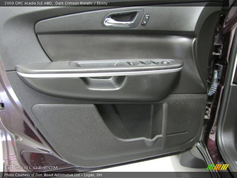 Dark Crimson Metallic / Ebony 2009 GMC Acadia SLE AWD