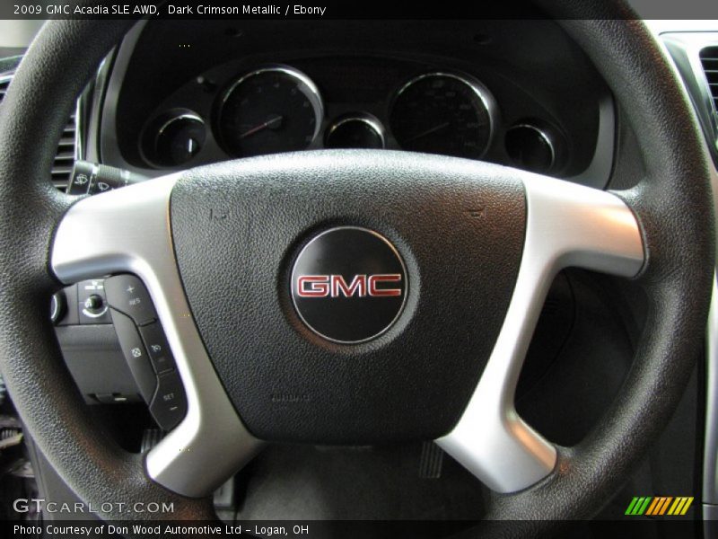 Dark Crimson Metallic / Ebony 2009 GMC Acadia SLE AWD