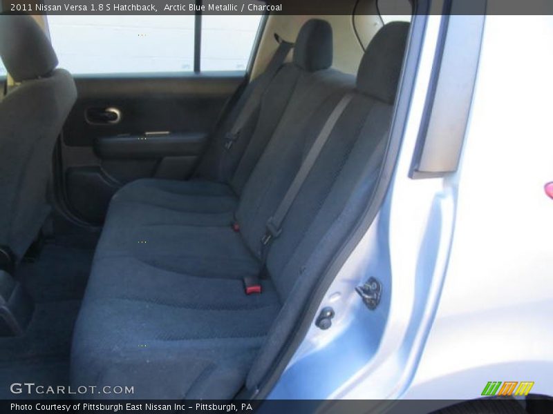 Arctic Blue Metallic / Charcoal 2011 Nissan Versa 1.8 S Hatchback