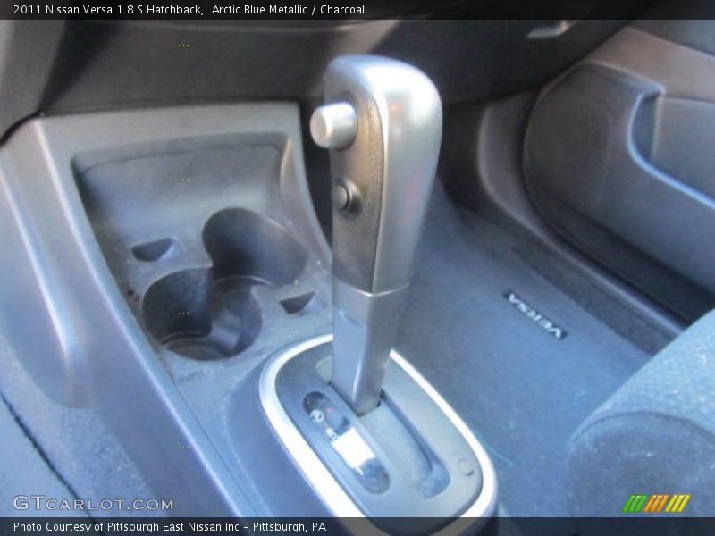 Arctic Blue Metallic / Charcoal 2011 Nissan Versa 1.8 S Hatchback