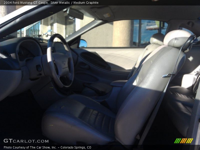 Silver Metallic / Medium Graphite 2004 Ford Mustang GT Coupe