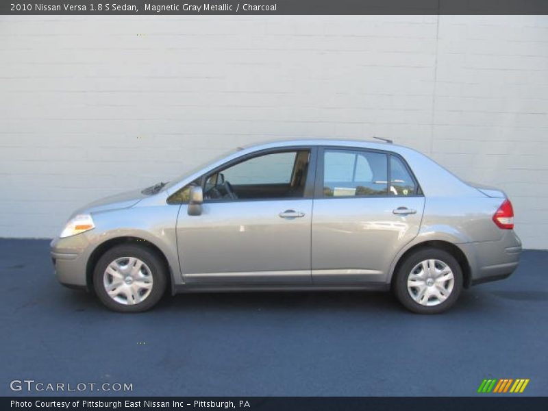 Magnetic Gray Metallic / Charcoal 2010 Nissan Versa 1.8 S Sedan