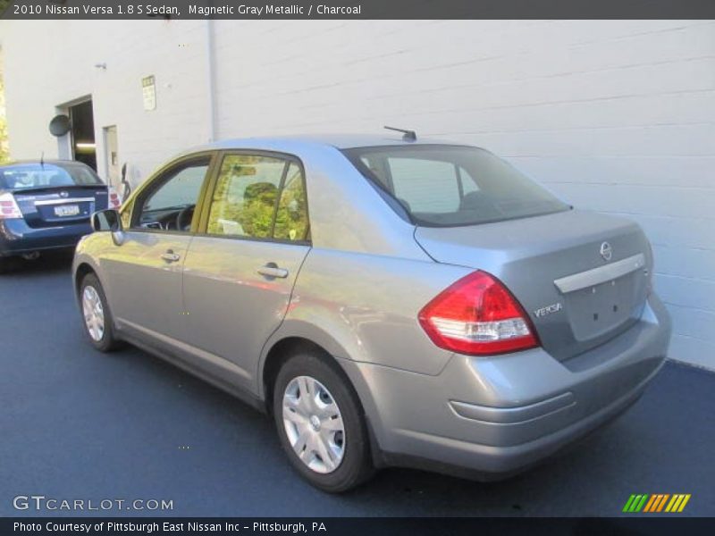 Magnetic Gray Metallic / Charcoal 2010 Nissan Versa 1.8 S Sedan