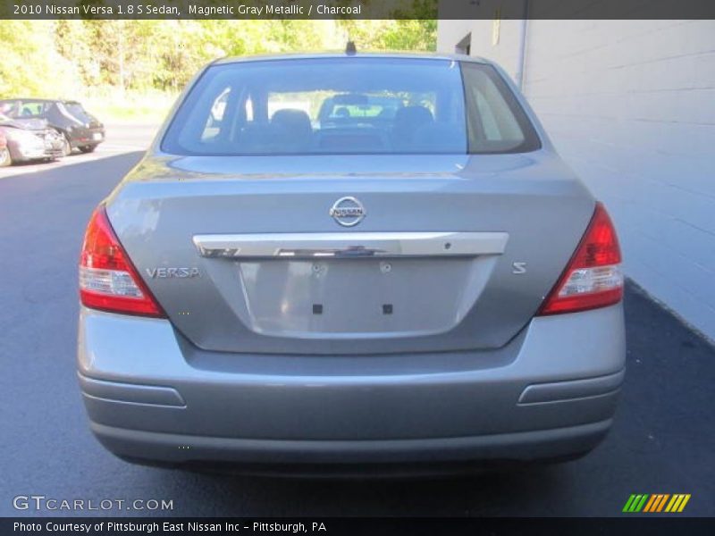 Magnetic Gray Metallic / Charcoal 2010 Nissan Versa 1.8 S Sedan