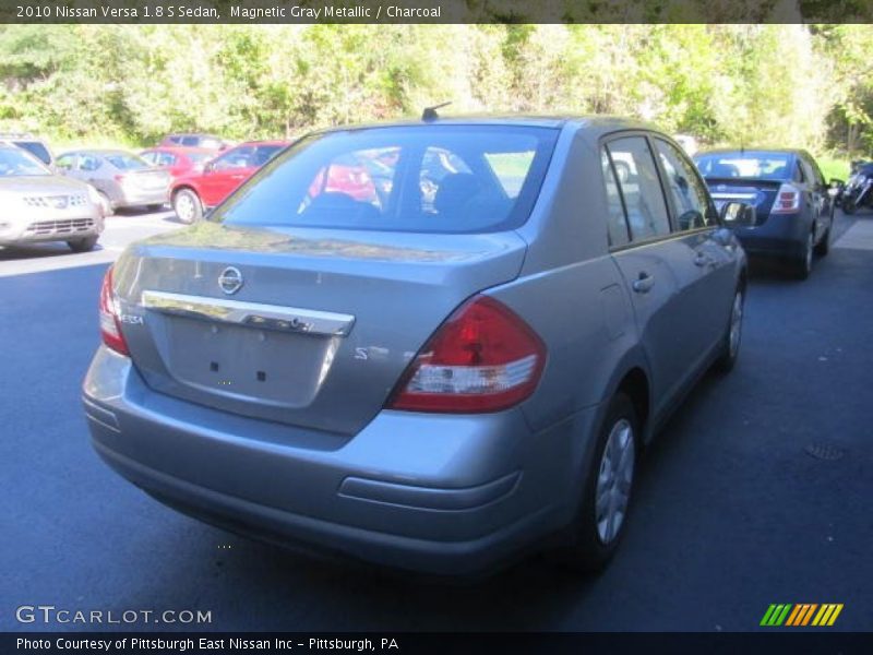 Magnetic Gray Metallic / Charcoal 2010 Nissan Versa 1.8 S Sedan