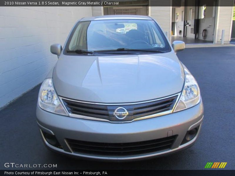 Magnetic Gray Metallic / Charcoal 2010 Nissan Versa 1.8 S Sedan