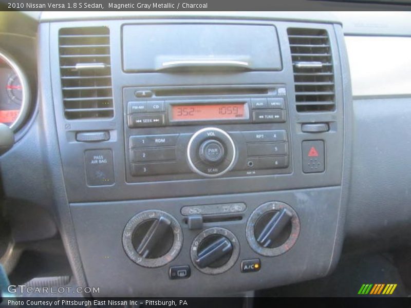 Magnetic Gray Metallic / Charcoal 2010 Nissan Versa 1.8 S Sedan