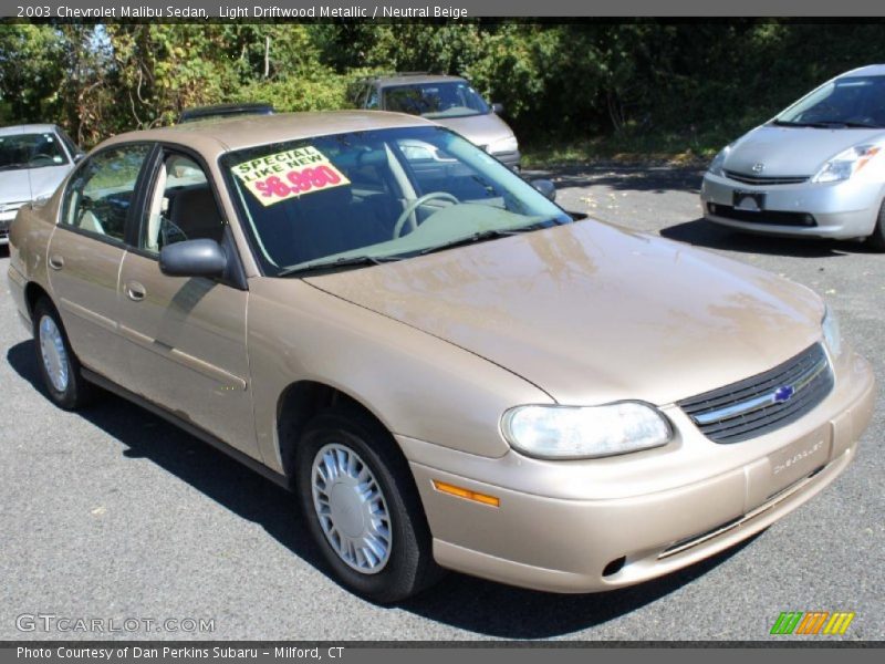 Front 3/4 View of 2003 Malibu Sedan