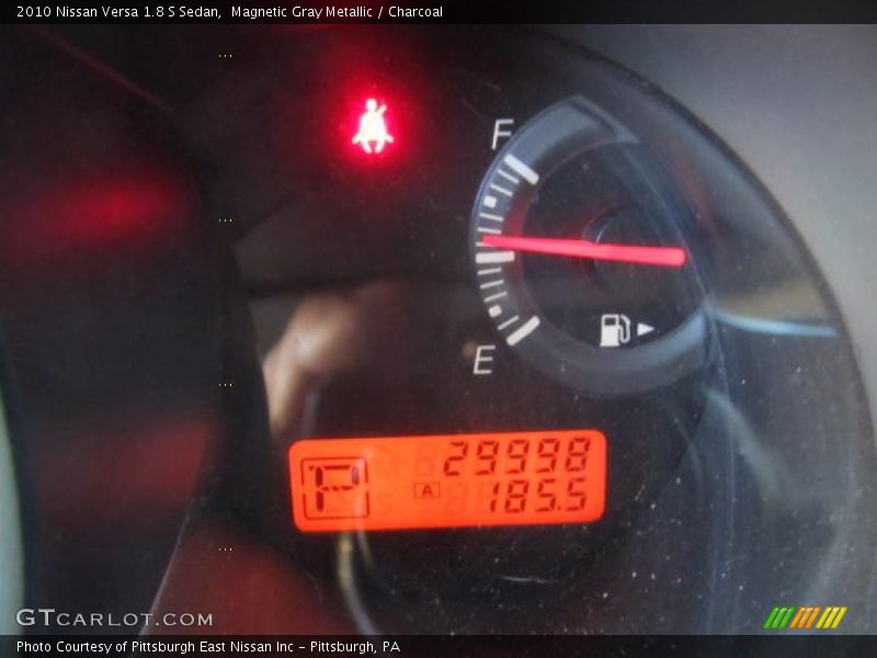 Magnetic Gray Metallic / Charcoal 2010 Nissan Versa 1.8 S Sedan