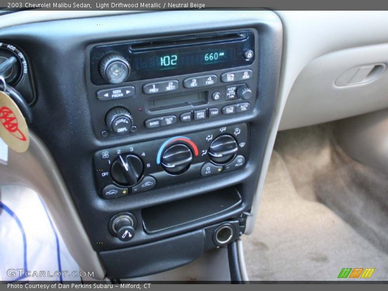 Controls of 2003 Malibu Sedan