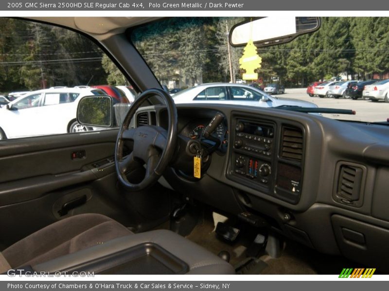 Polo Green Metallic / Dark Pewter 2005 GMC Sierra 2500HD SLE Regular Cab 4x4