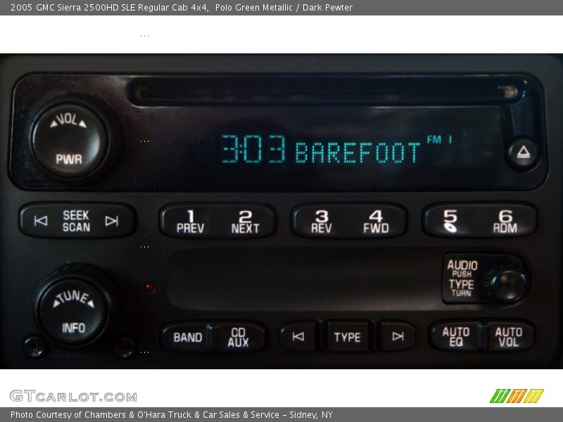 Audio System of 2005 Sierra 2500HD SLE Regular Cab 4x4
