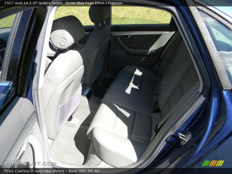 Ocean Blue Pearl Effect / Platinum 2007 Audi A4 2.0T quattro Sedan
