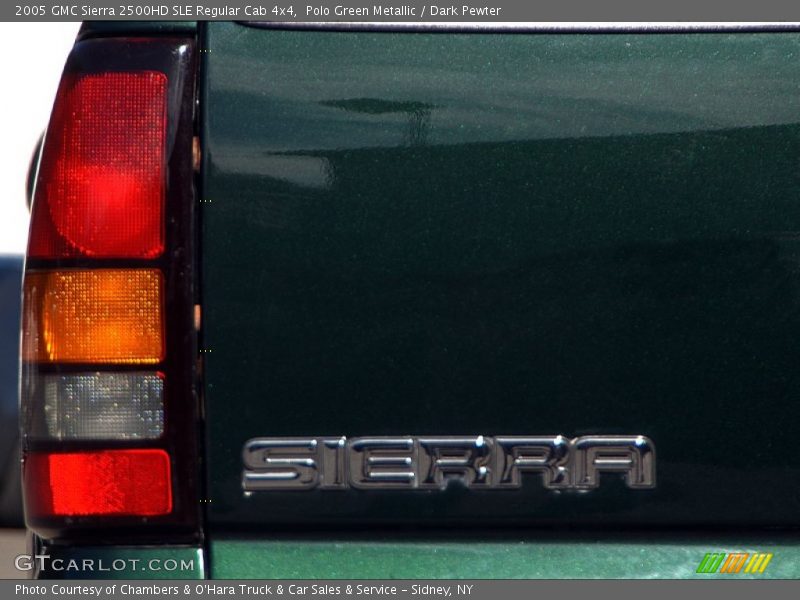 Polo Green Metallic / Dark Pewter 2005 GMC Sierra 2500HD SLE Regular Cab 4x4