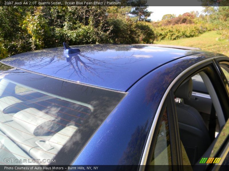 Ocean Blue Pearl Effect / Platinum 2007 Audi A4 2.0T quattro Sedan
