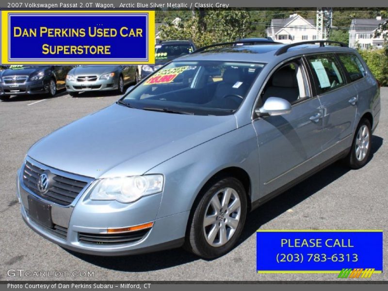 Arctic Blue Silver Metallic / Classic Grey 2007 Volkswagen Passat 2.0T Wagon