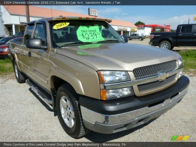Sandstone Metallic / Tan 2004 Chevrolet Silverado 1500 Z71 Extended Cab 4x4