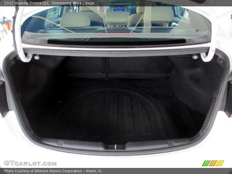Shimmering White / Beige 2012 Hyundai Elantra GLS