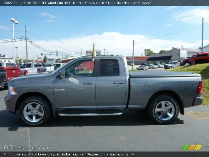Mineral Gray Metallic / Dark Slate/Medium Graystone 2009 Dodge Ram 1500 SLT Quad Cab 4x4