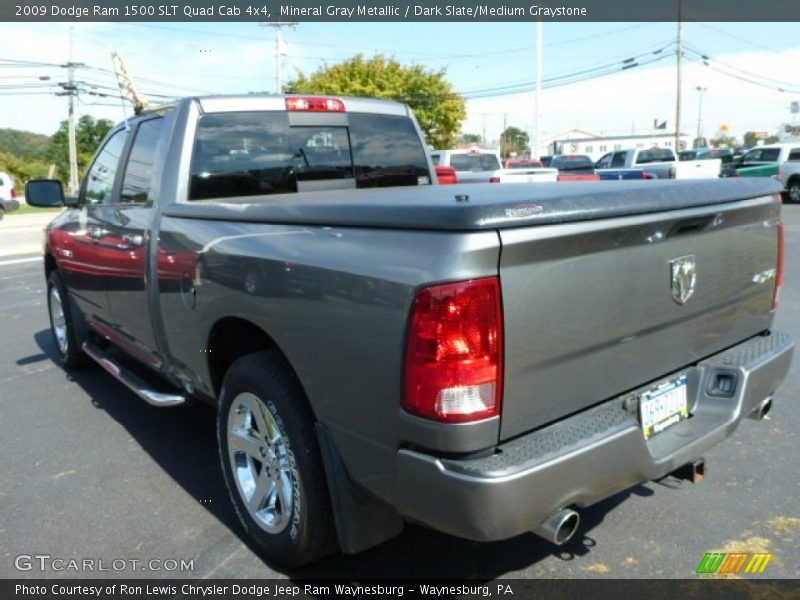 Mineral Gray Metallic / Dark Slate/Medium Graystone 2009 Dodge Ram 1500 SLT Quad Cab 4x4