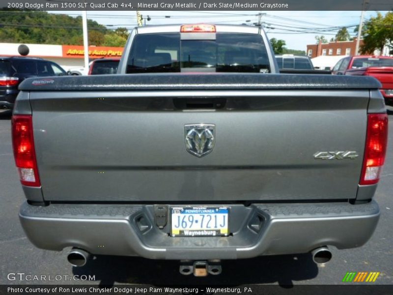 Mineral Gray Metallic / Dark Slate/Medium Graystone 2009 Dodge Ram 1500 SLT Quad Cab 4x4