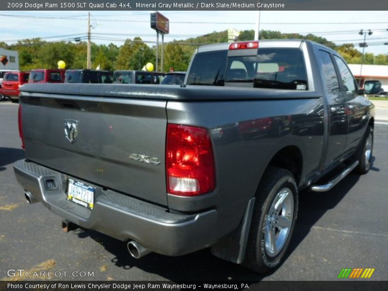 Mineral Gray Metallic / Dark Slate/Medium Graystone 2009 Dodge Ram 1500 SLT Quad Cab 4x4