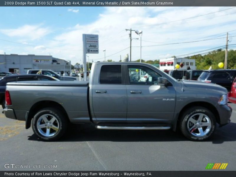 Mineral Gray Metallic / Dark Slate/Medium Graystone 2009 Dodge Ram 1500 SLT Quad Cab 4x4