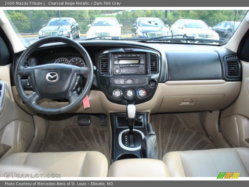 Charcoal Beige Metallic / Dark Flint Gray 2006 Mazda Tribute i