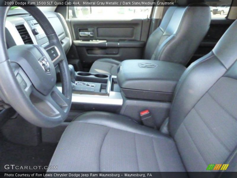 Mineral Gray Metallic / Dark Slate/Medium Graystone 2009 Dodge Ram 1500 SLT Quad Cab 4x4