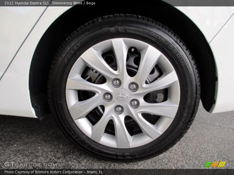 Shimmering White / Beige 2012 Hyundai Elantra GLS