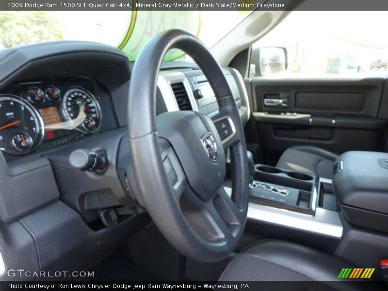 Mineral Gray Metallic / Dark Slate/Medium Graystone 2009 Dodge Ram 1500 SLT Quad Cab 4x4