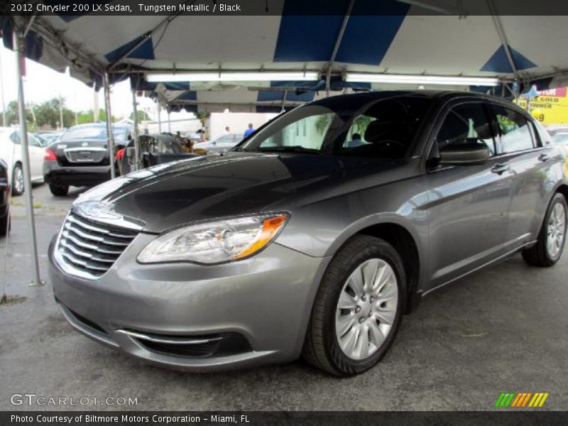 Tungsten Metallic / Black 2012 Chrysler 200 LX Sedan