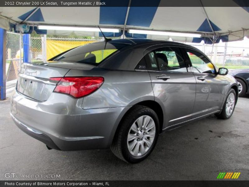 Tungsten Metallic / Black 2012 Chrysler 200 LX Sedan