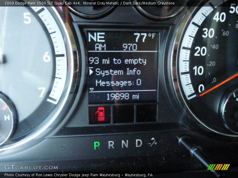Mineral Gray Metallic / Dark Slate/Medium Graystone 2009 Dodge Ram 1500 SLT Quad Cab 4x4
