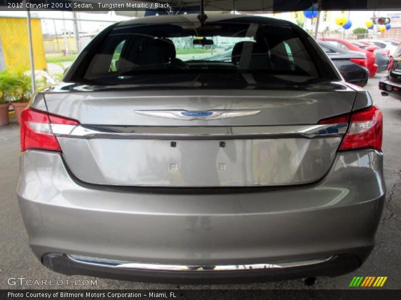 Tungsten Metallic / Black 2012 Chrysler 200 LX Sedan