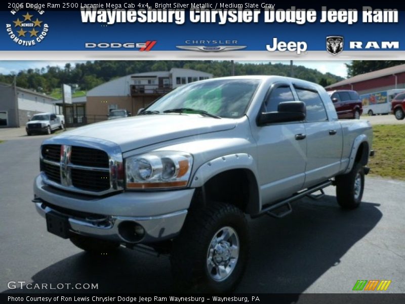 Bright Silver Metallic / Medium Slate Gray 2006 Dodge Ram 2500 Laramie Mega Cab 4x4
