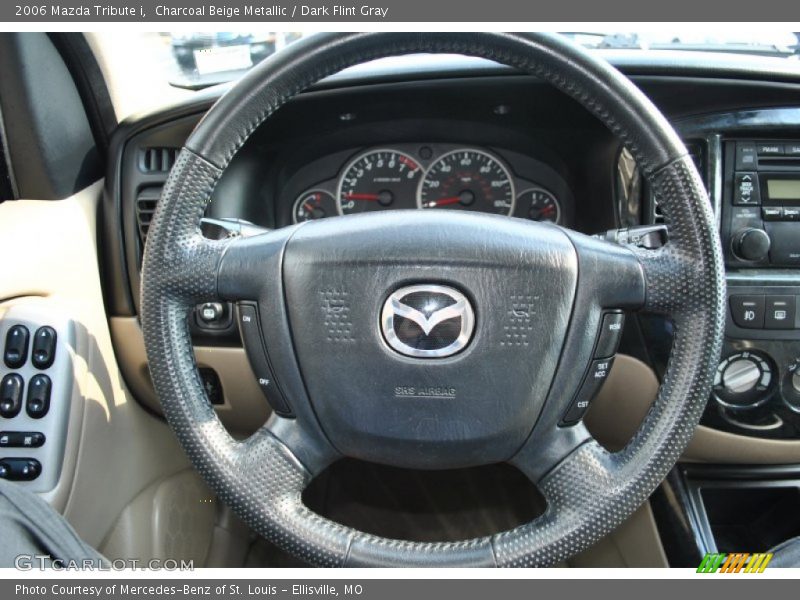 Charcoal Beige Metallic / Dark Flint Gray 2006 Mazda Tribute i