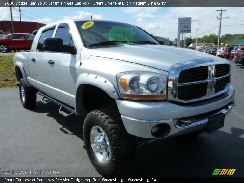 Bright Silver Metallic / Medium Slate Gray 2006 Dodge Ram 2500 Laramie Mega Cab 4x4